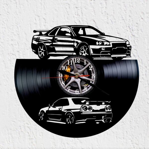 reloj de vinilo nissan skyline