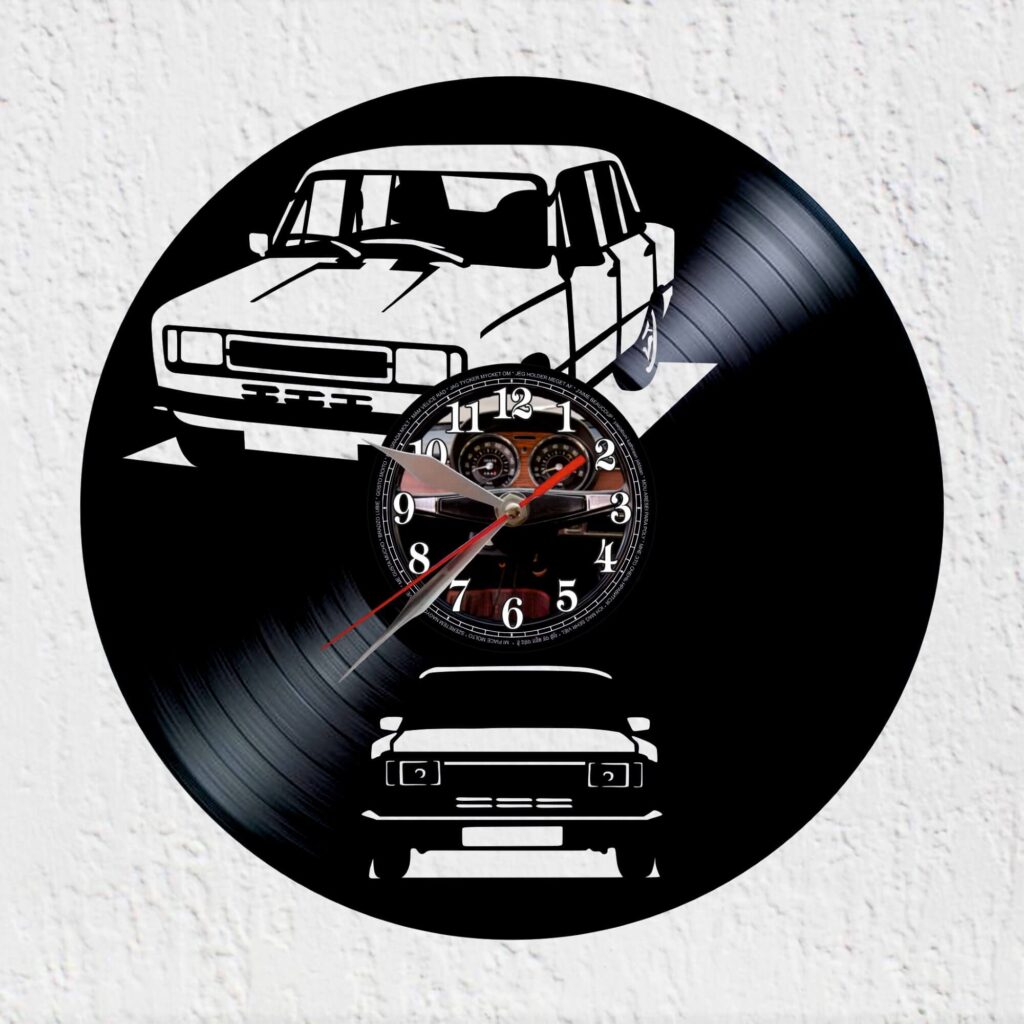 reloj de vinilo seat 124 quadrado