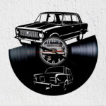 reloj de vinilo seat 124 redondo