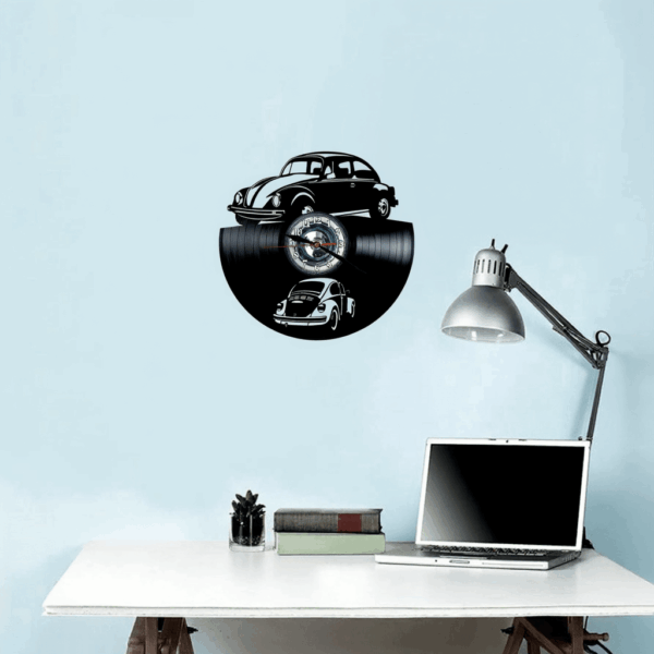 reloj pared volkswagen beetle