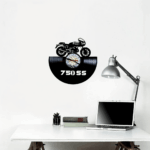 moto ducati 750 ss reloj pared