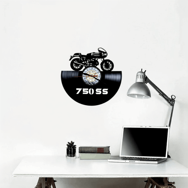 moto ducati 750 ss reloj pared