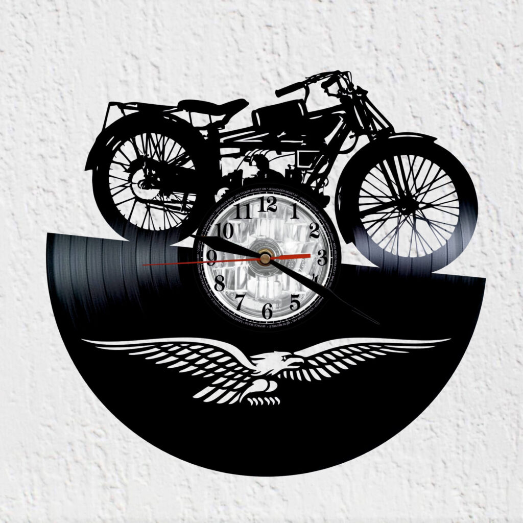 reloj de vinilo moto guzzi