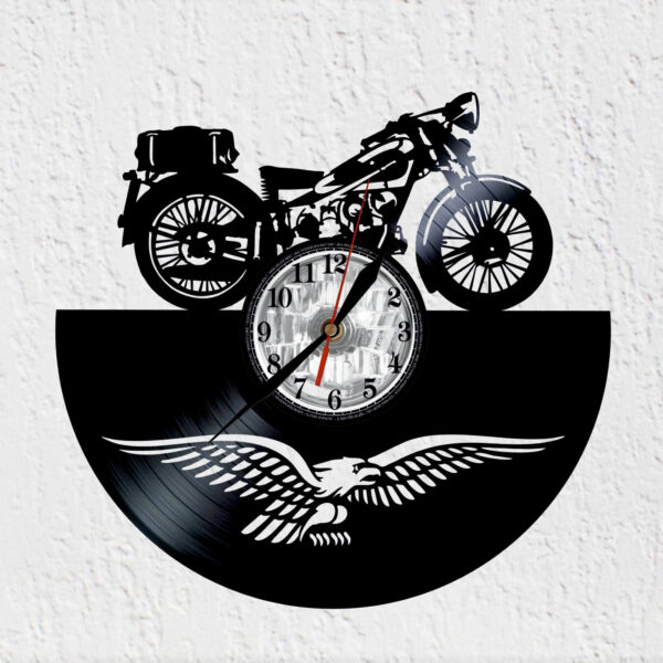 reloj de vinilo moto guzzi classica