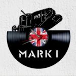 reloj de vinilo tanque mark 1