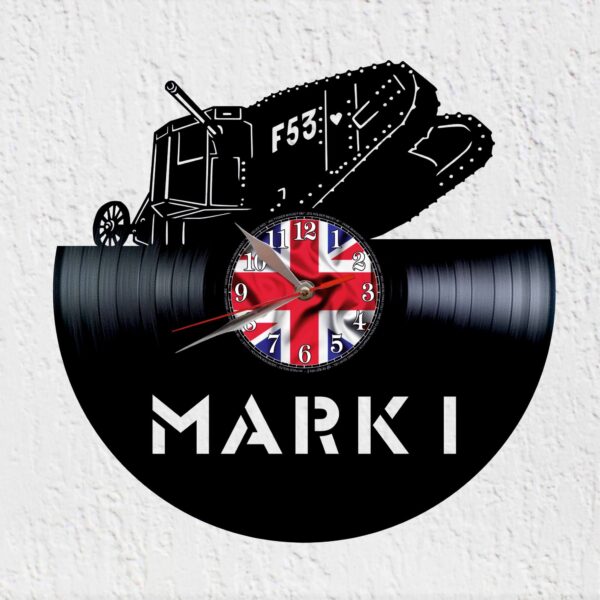 reloj de vinilo tanque mark 1