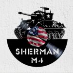 reloj de vinilo tanque sherman