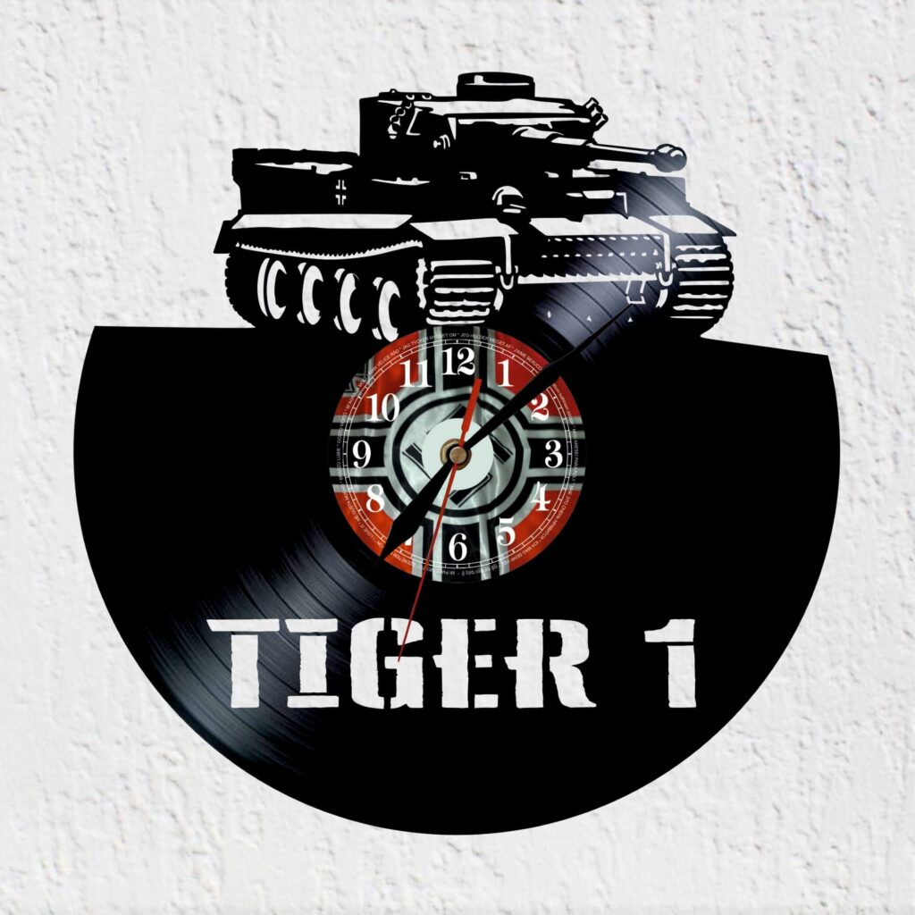 reloj de vinilo tanque tiger 1