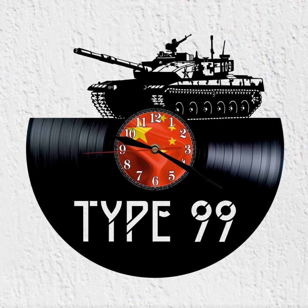 reloj de vinilo tanque type99