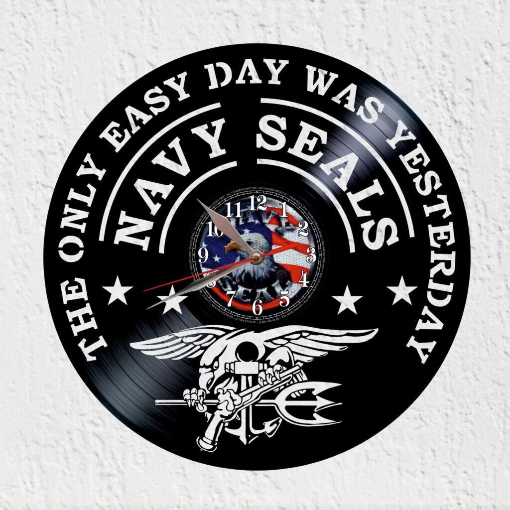 reloj de vinilo navy seals