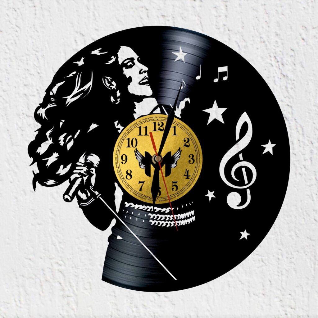 reloj vinilo malu