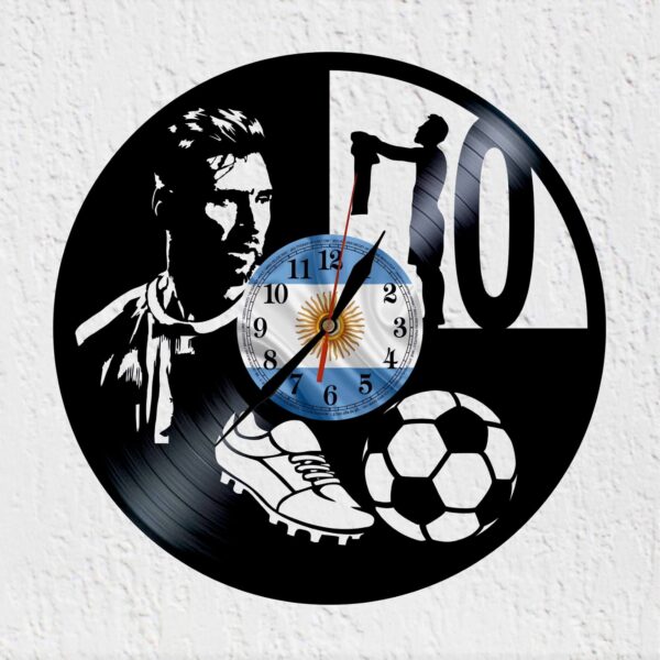 reloj de vinilo Messi