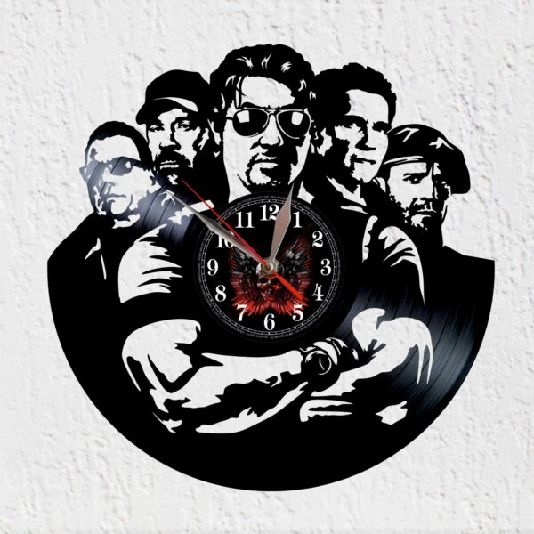 reloj de vinilo expendables