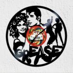 reloj de vinilo grease