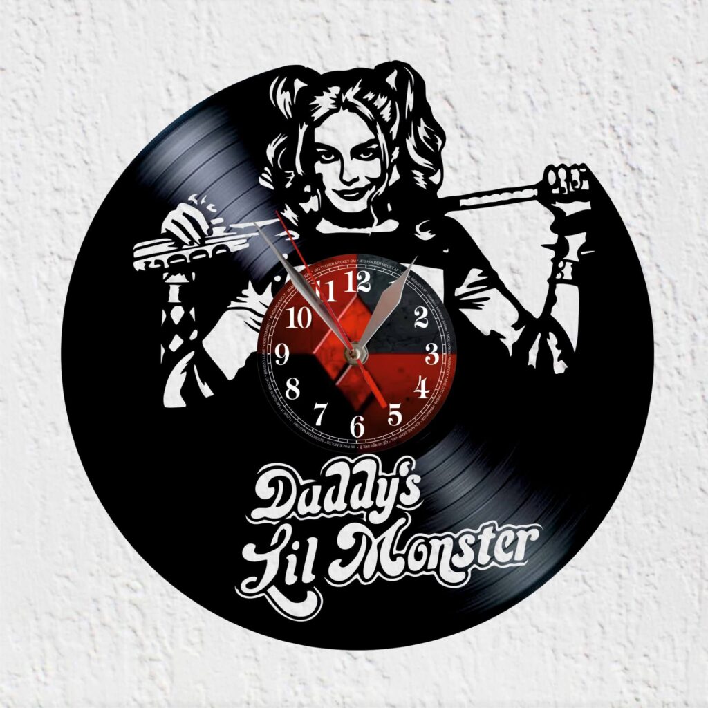 reloj de vinilo harley quinn