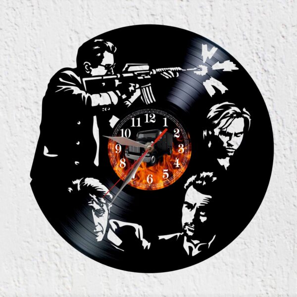 reloj de vinilo heat