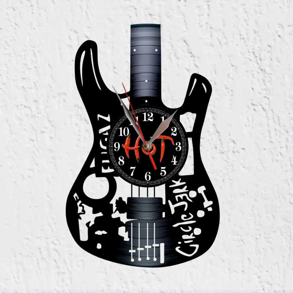 reloj pared red hot chili peppers flea bajo