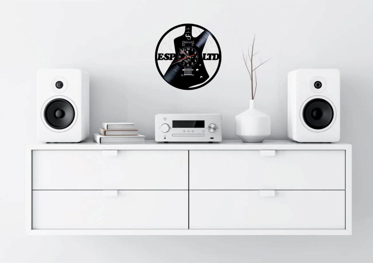 reloj de pared guitarra esp metallica