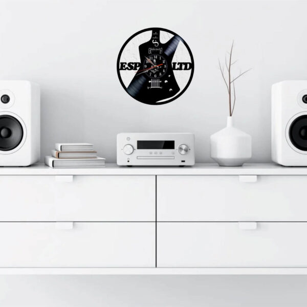 reloj de pared guitarra esp metallica