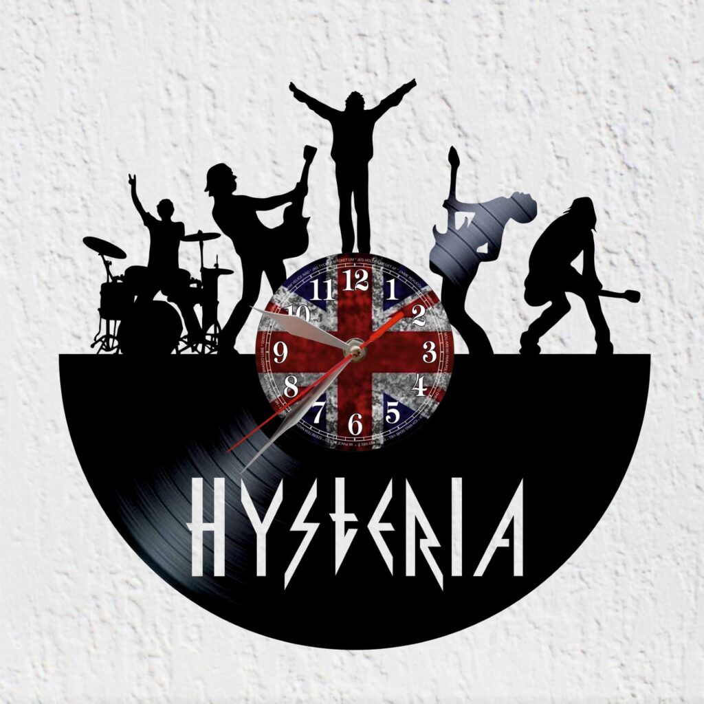 reloj vinilo def leppard