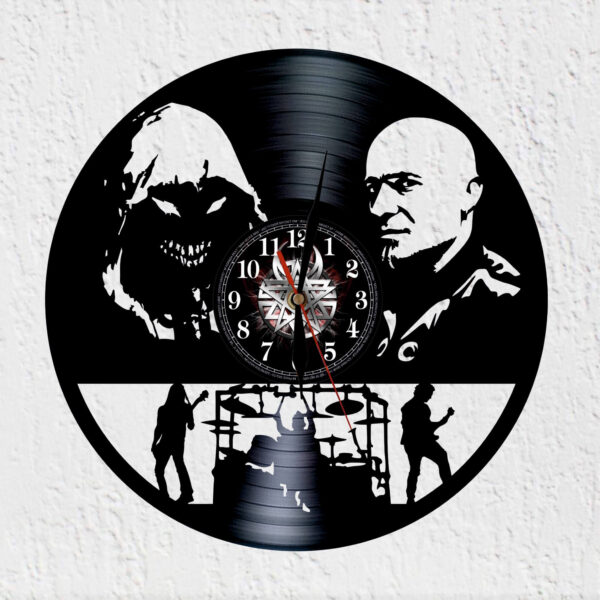 reloj de vinilo disturbed