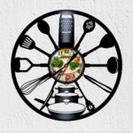 reloj vinilo cocina
