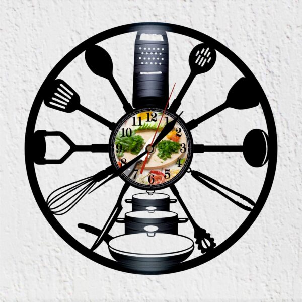 reloj vinilo cocina