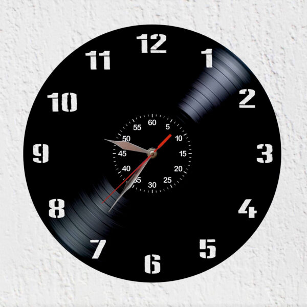 reloj de vinilo simple reloj