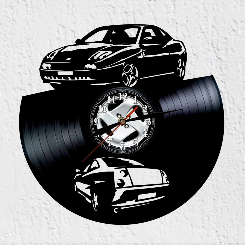 reloj de vinilo fiat coupe