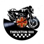 reloj de vinilo triumph thruxton