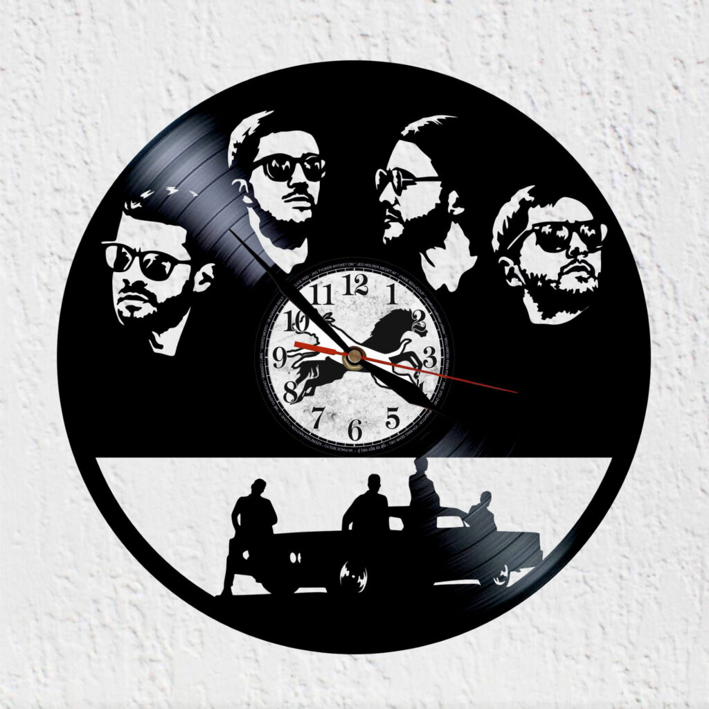 reloj de pared de vinilo arde bogota