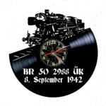 reloj de vinilo locomotora