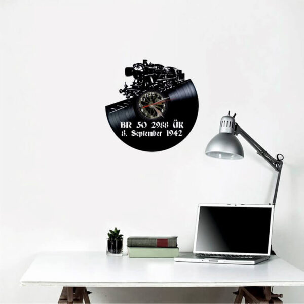 locomotora reloj pared