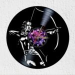 reloj de vinilo de juegos del hambre