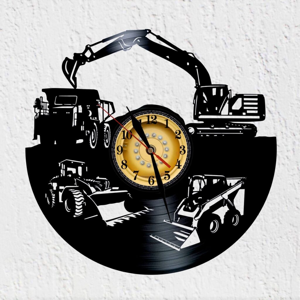 reloj de vinilo caterpilar