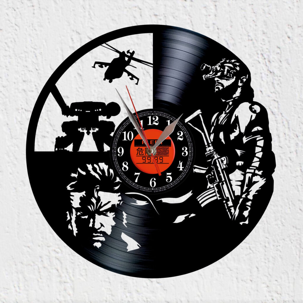 reloj vinilo metal gear solid