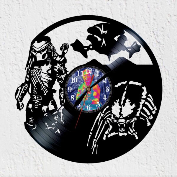 reloj de vinilo predator