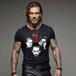 camiseta negra depeche mode maniqui