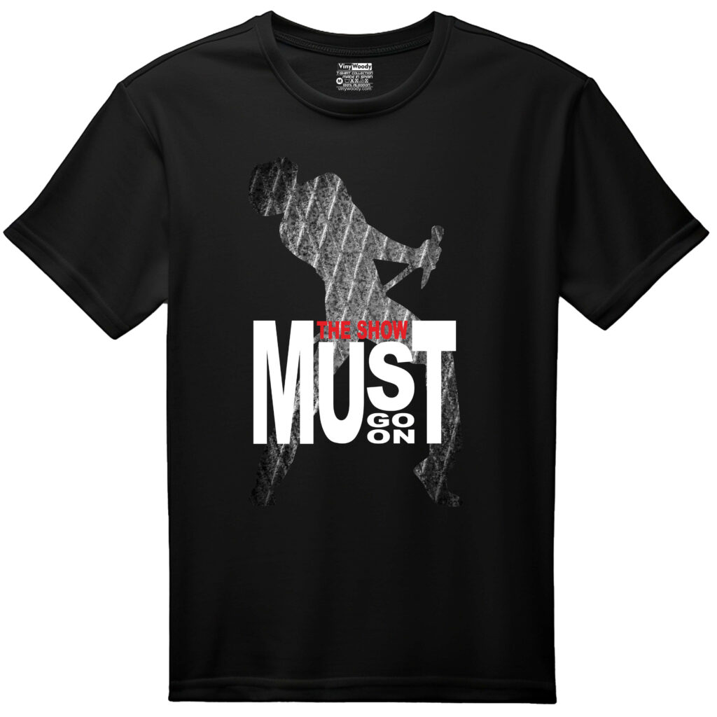 camiseta negra queen freddie