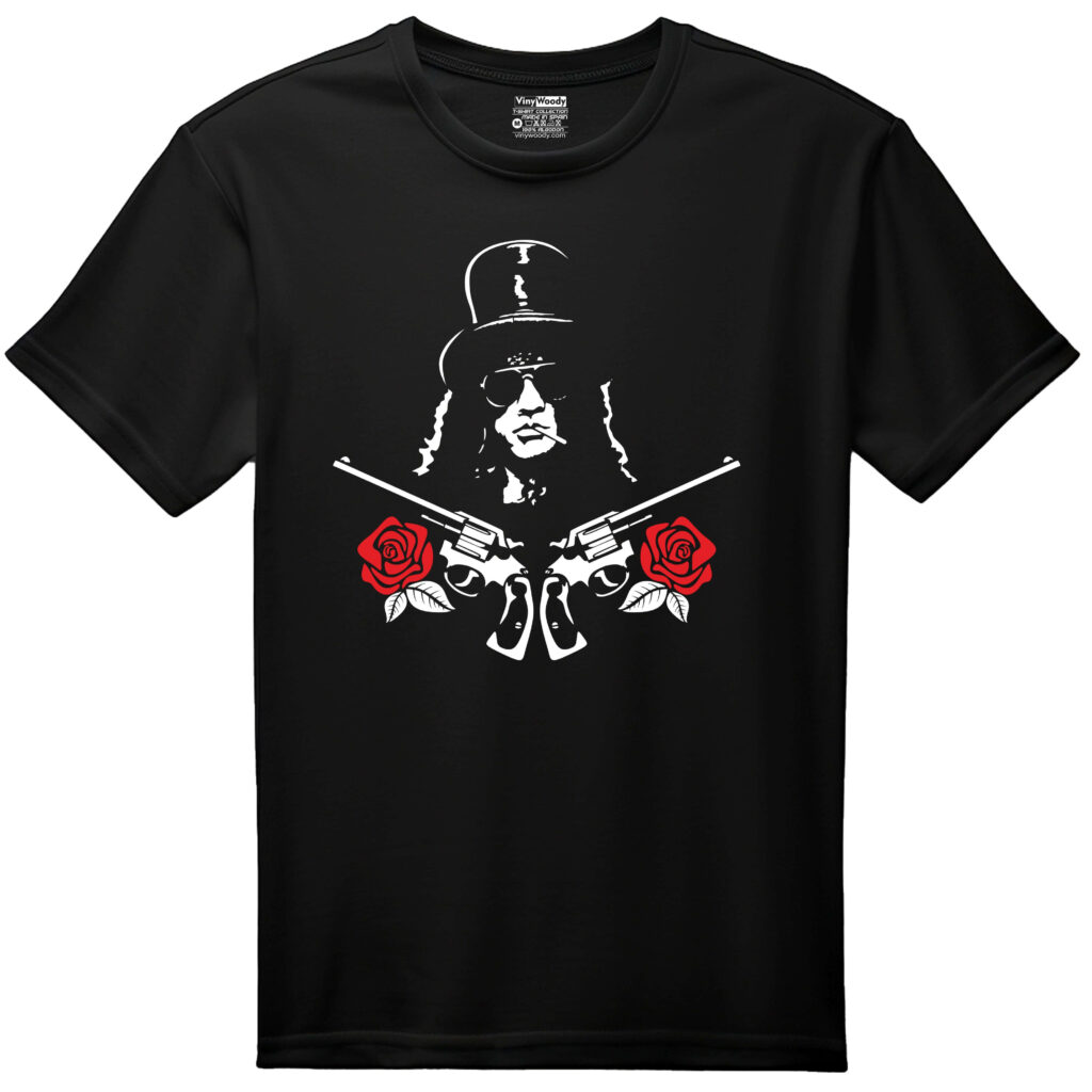 camiseta negra guns n roses