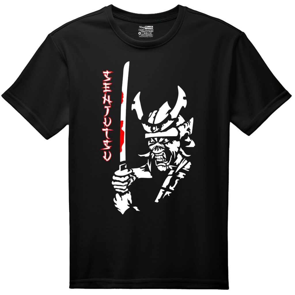 camiseta negra iron maiden senjutsu