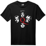 camiseta negra queen
