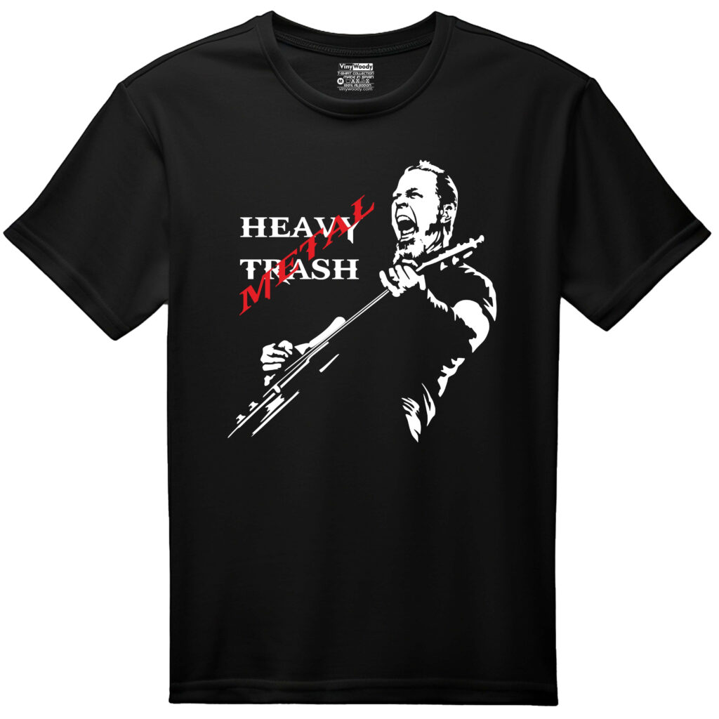 camiseta negra metallica