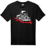 camiseta negra camion mack convoy