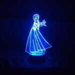 Lámpara Led 3D Elsa de Frozen