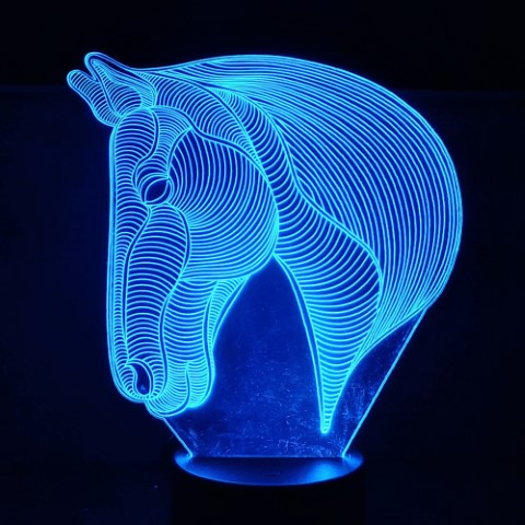 Lámpara Led 3D Caballo