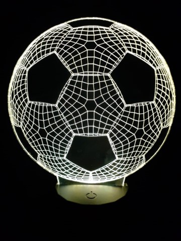 Lámpara Led 3D Pelota de fútbol