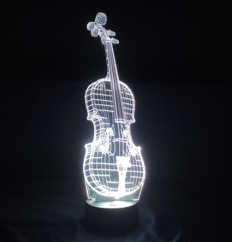 Lámpara Led 3D Violín