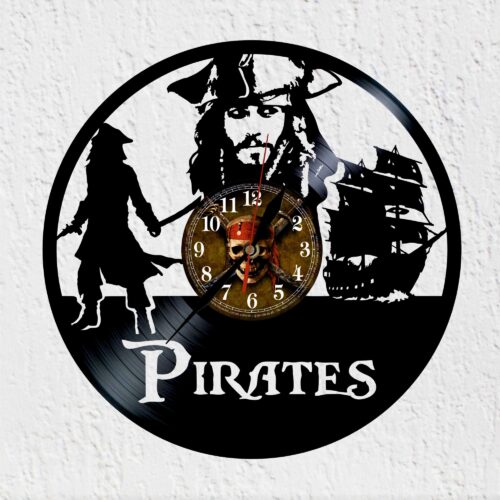 Vinypiratas del Caribe Reloj de Pared