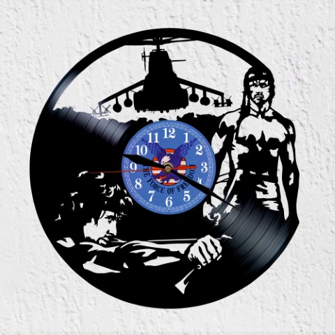 Vinyrambo Stallone Reloj de Pared
